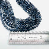 Iolite Faceted Rounds - 4mm