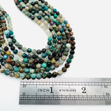 Chrysocolla Faceted Rounds - 4mm