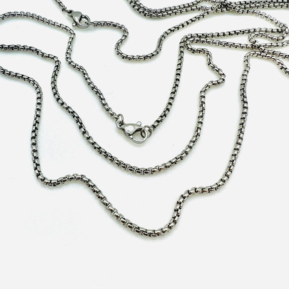 Venetian Chain Necklace - Stainless - 23.5