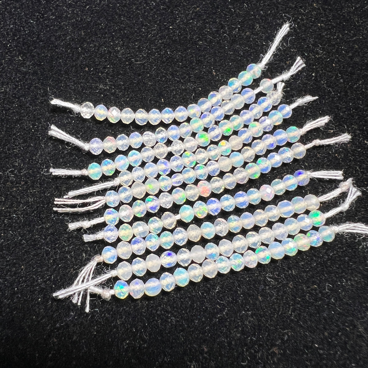 Opal Craft Beads - Pearl White Opal Beads - Jewelry Making