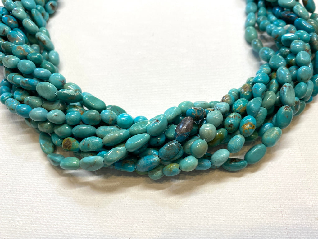 Natural Turquoise Nuggets - 7-10x5mm