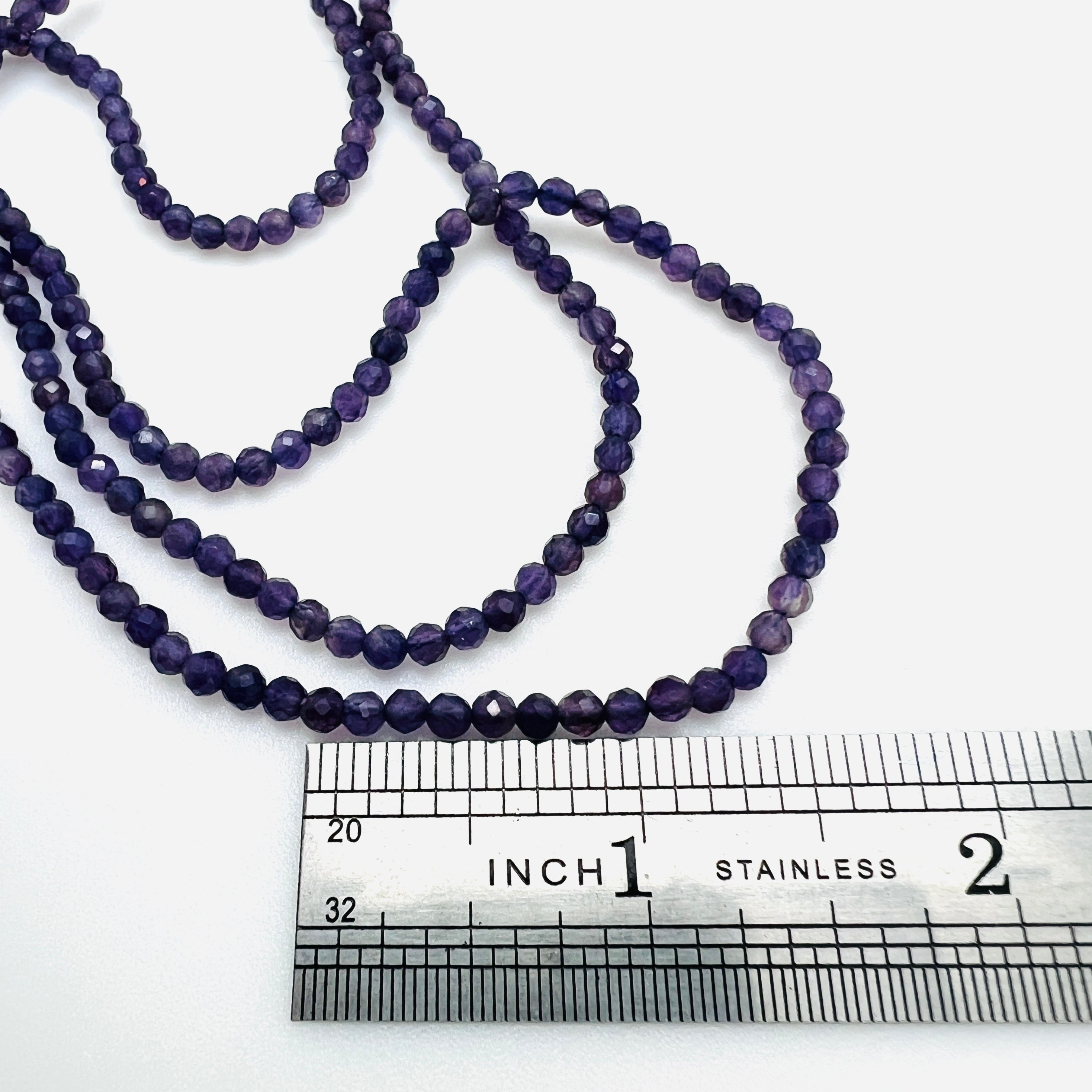 Amethyst (A Grade) Tiny Faceted Rounds