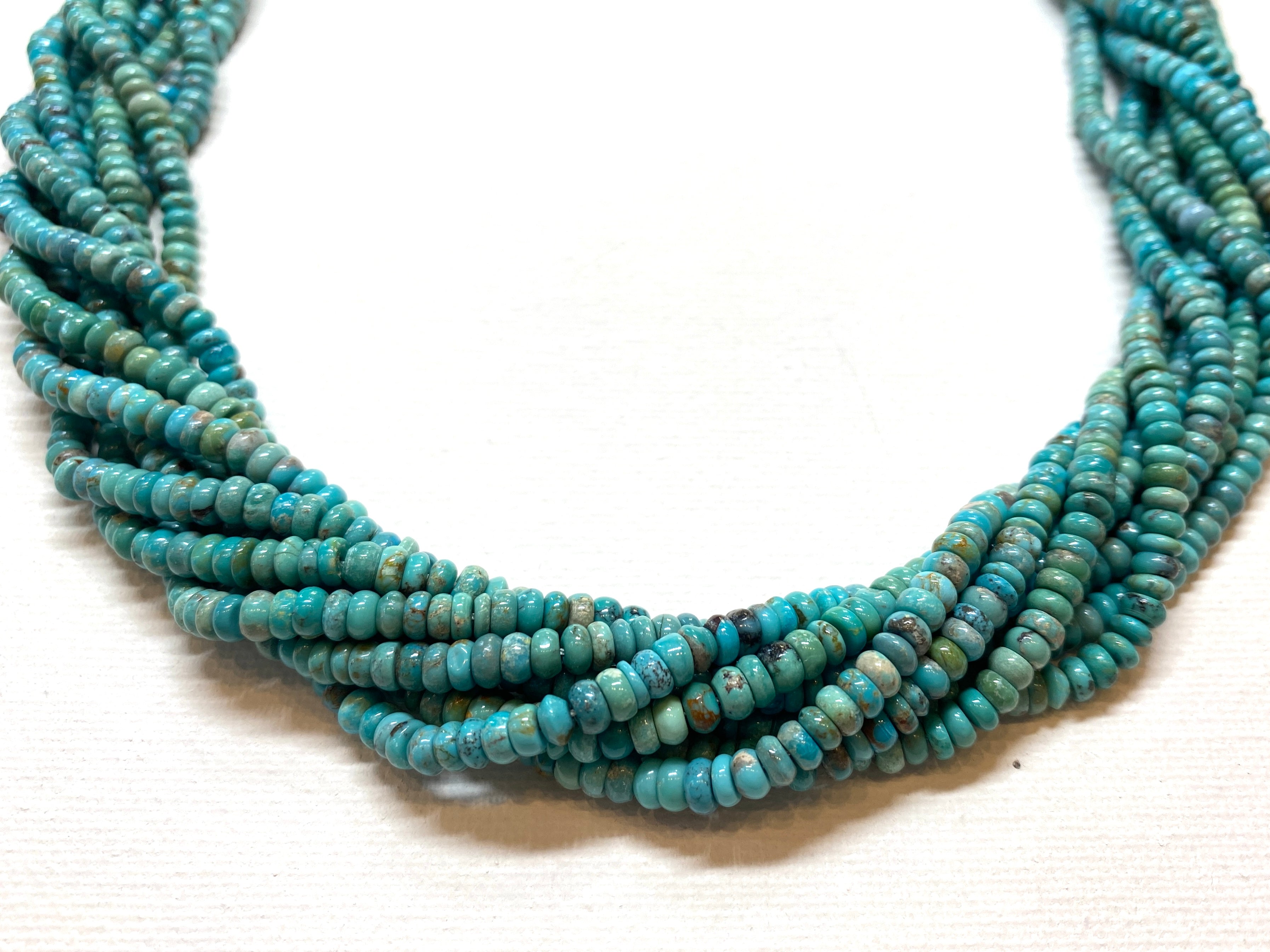 Natural Turquoise Rondelles - 4x2mm