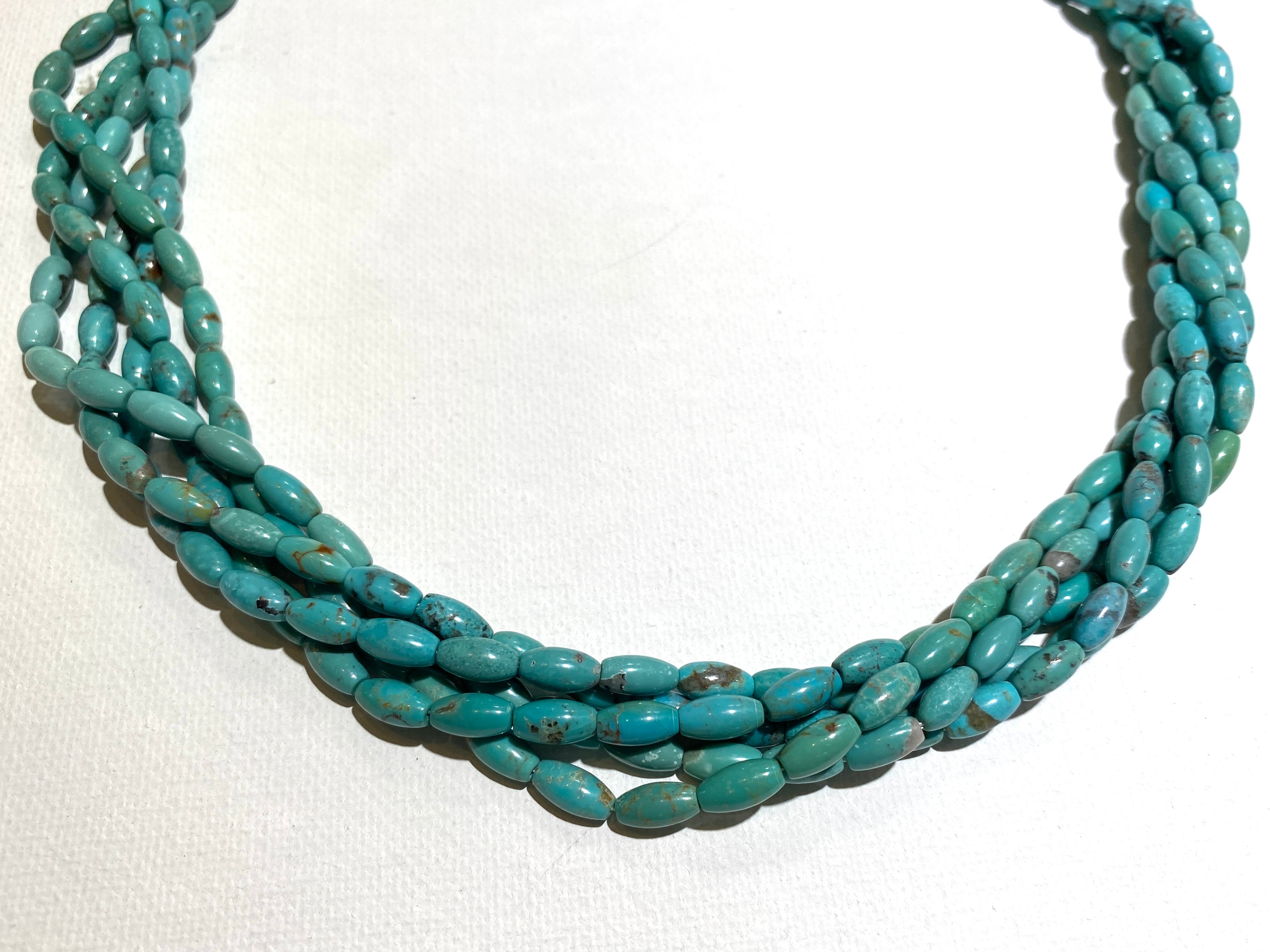 Natural Turquoise Barrel - 4x8mm