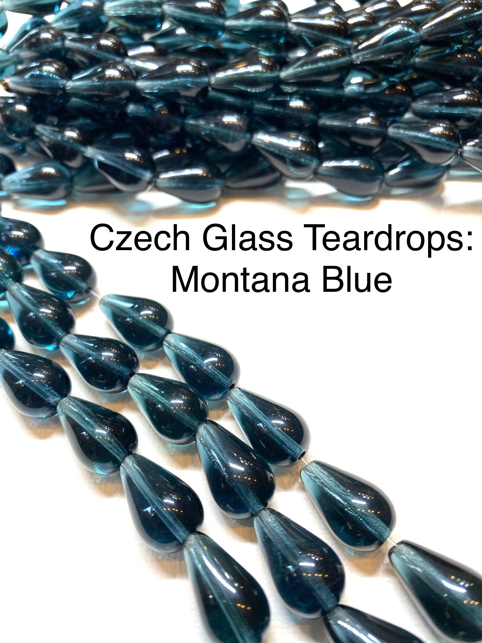 Czech Glass Teardrops