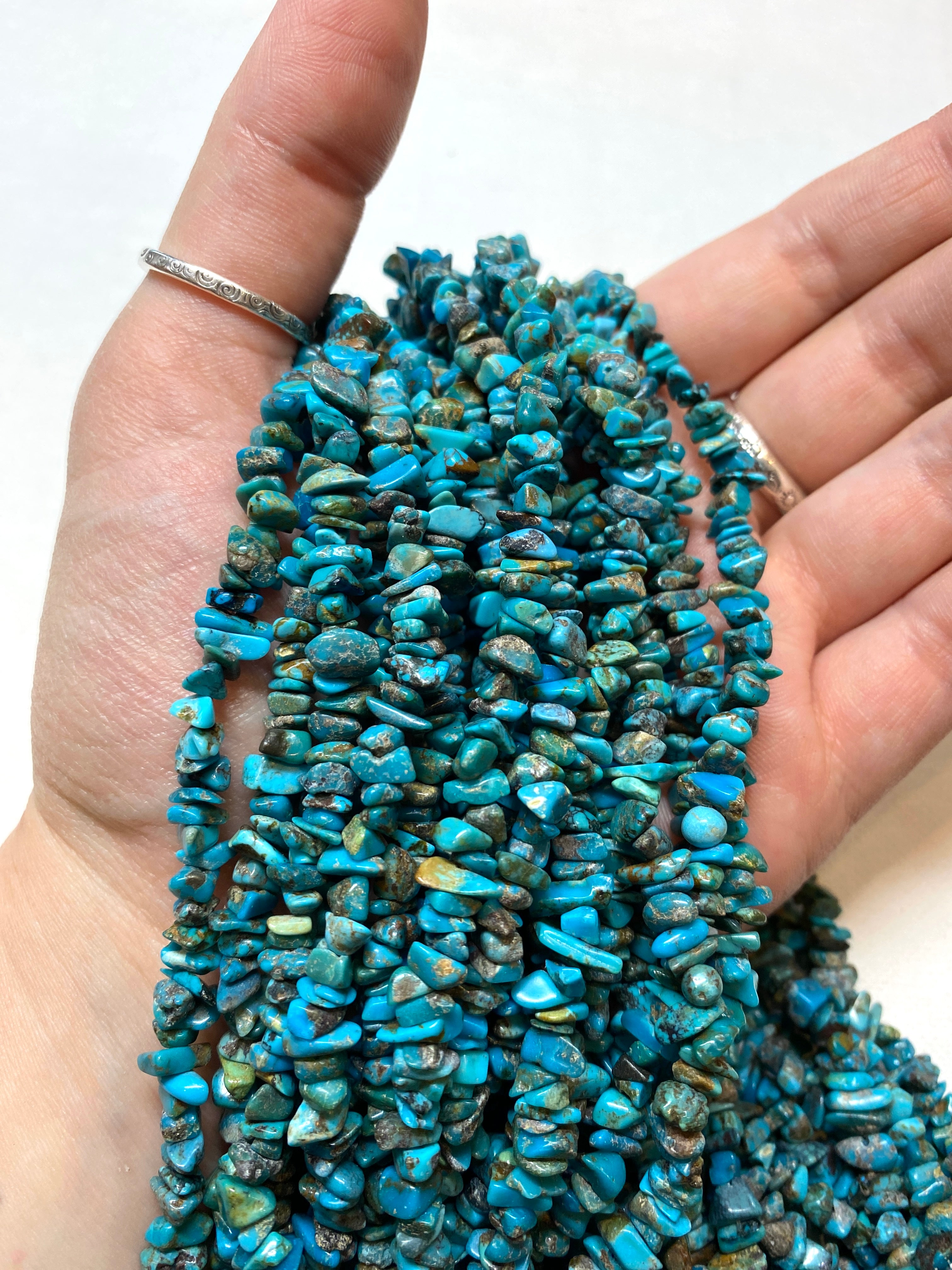 Natural Turquoise Chips - 5mm