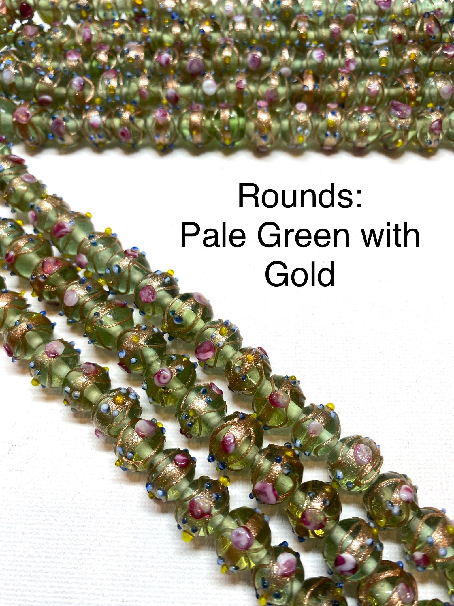 Venetian Style Glass Beads - Large Rounds