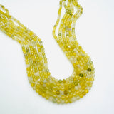 Olivine Jade Faceted Rounds - 3mm