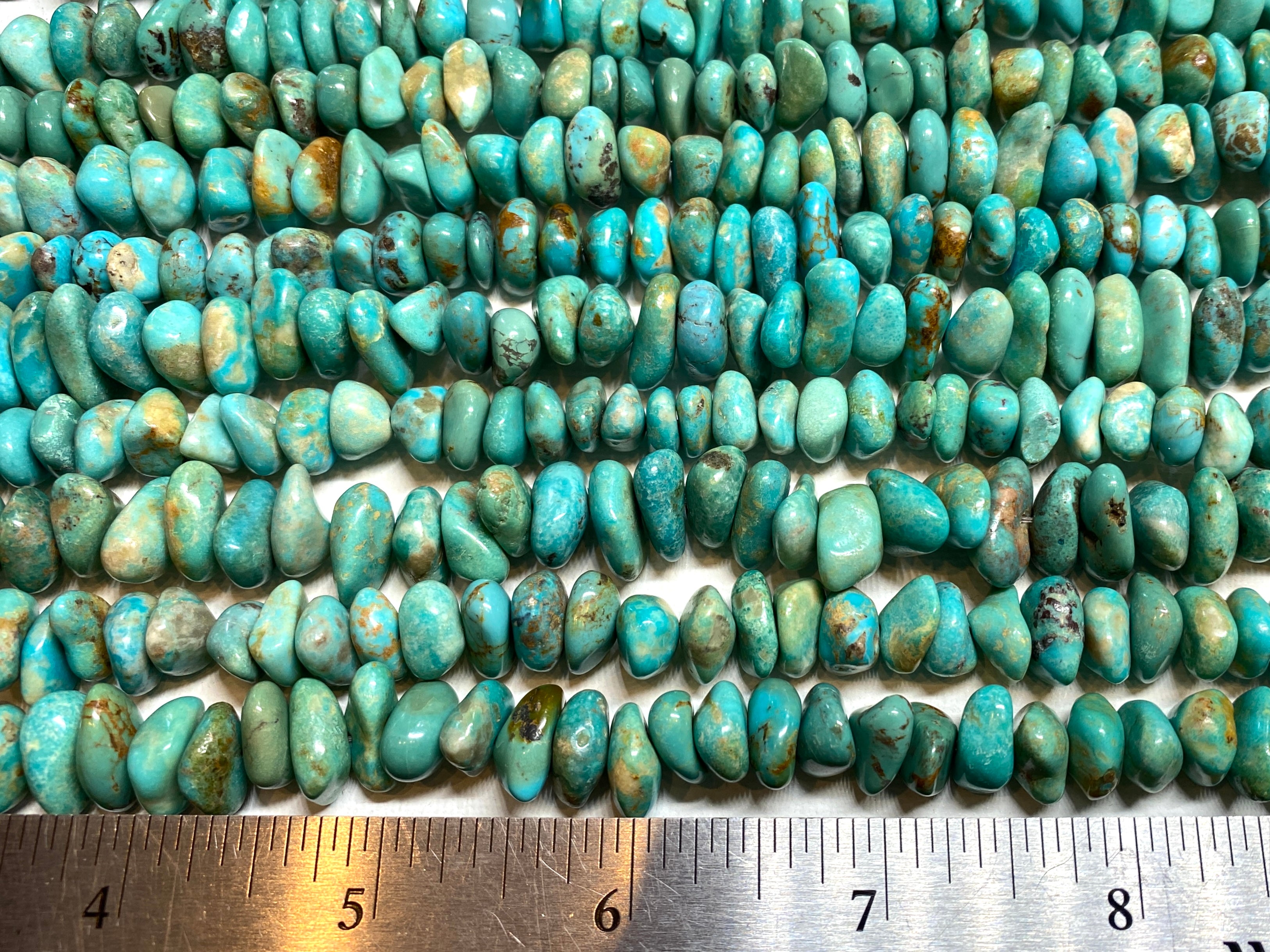 Natural Turquoise Nuggets - 10x6mm