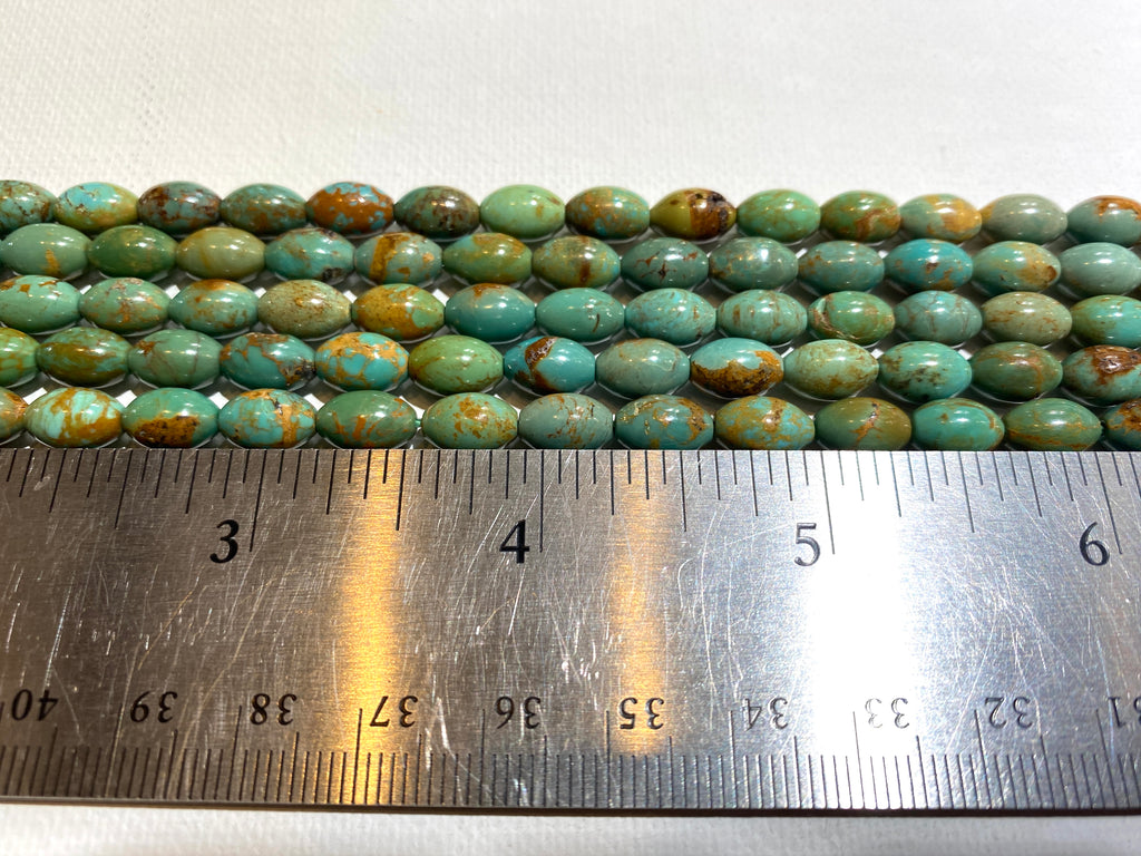 Natural Turquoise Barrel - 6x9mm