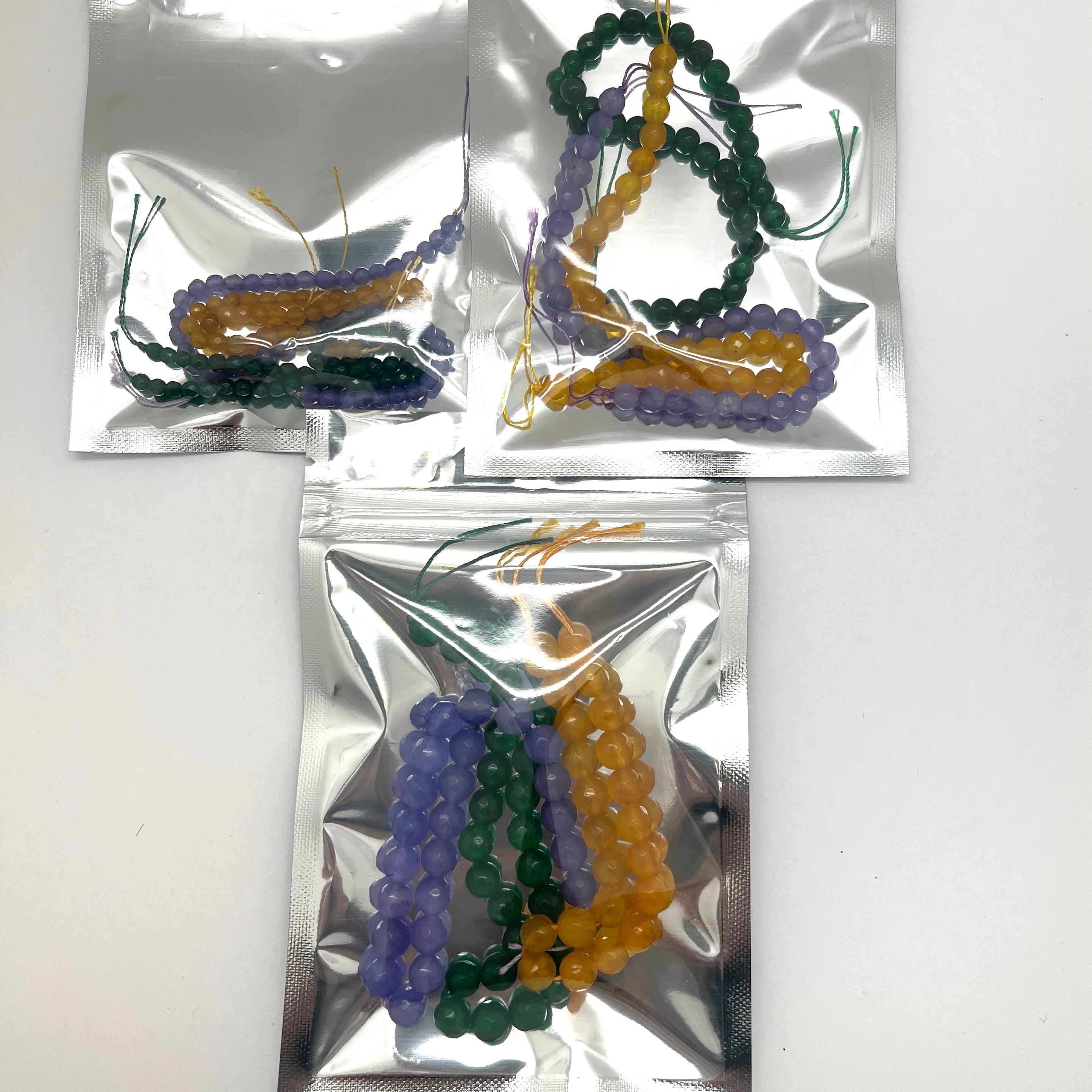 Mardi Gras Jade Mix - Faceted Round