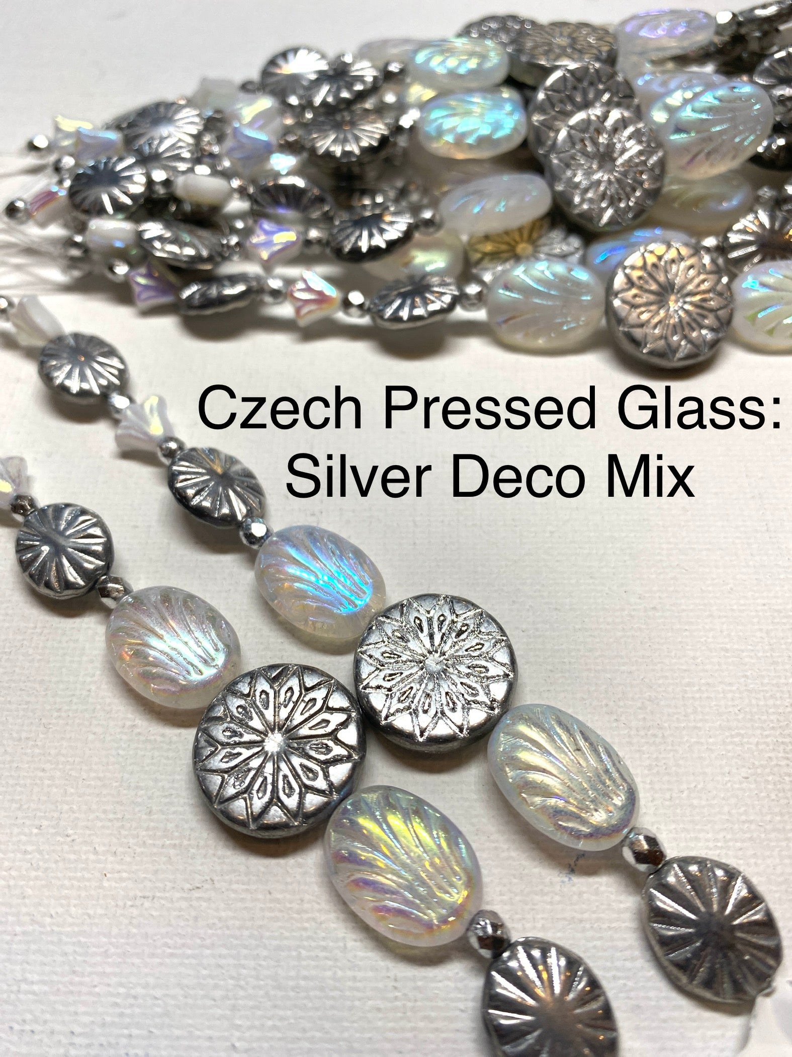 Czech Pressed Glass Mix