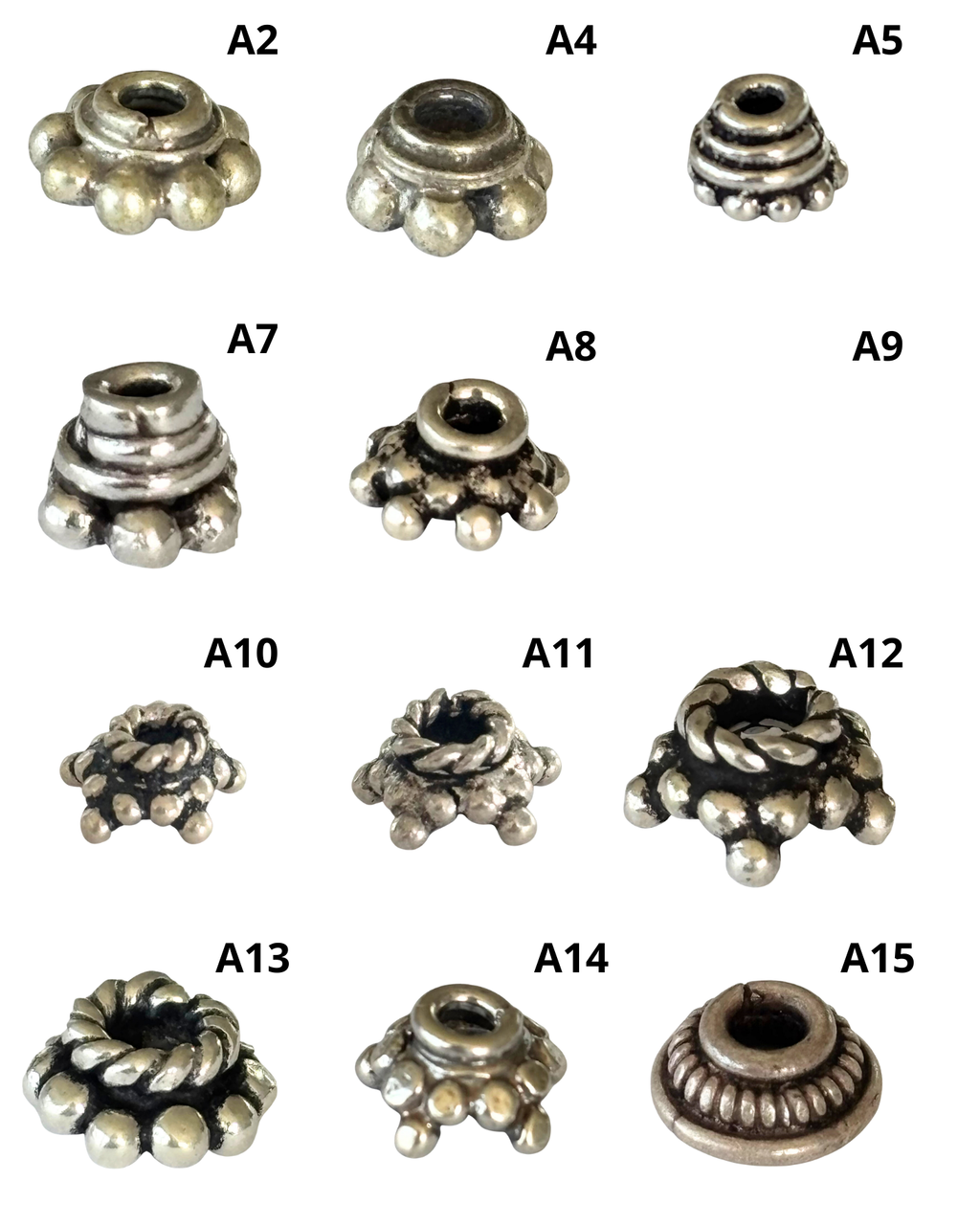 Bali Silver: Caps (pack)