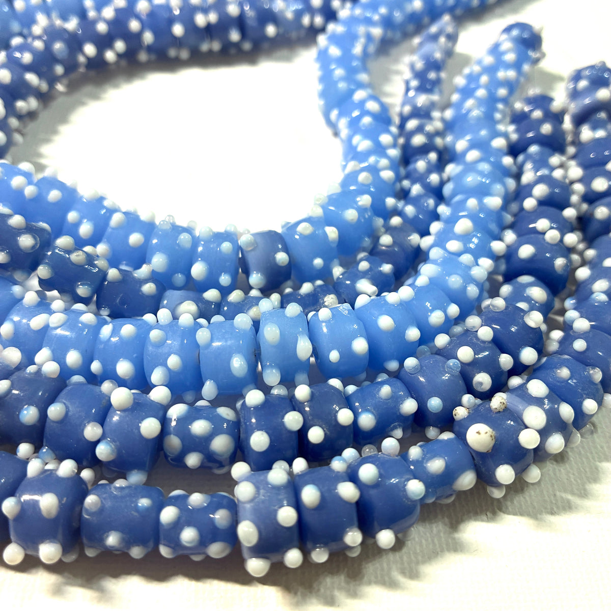 Glass Dot Bead Strands - 8"