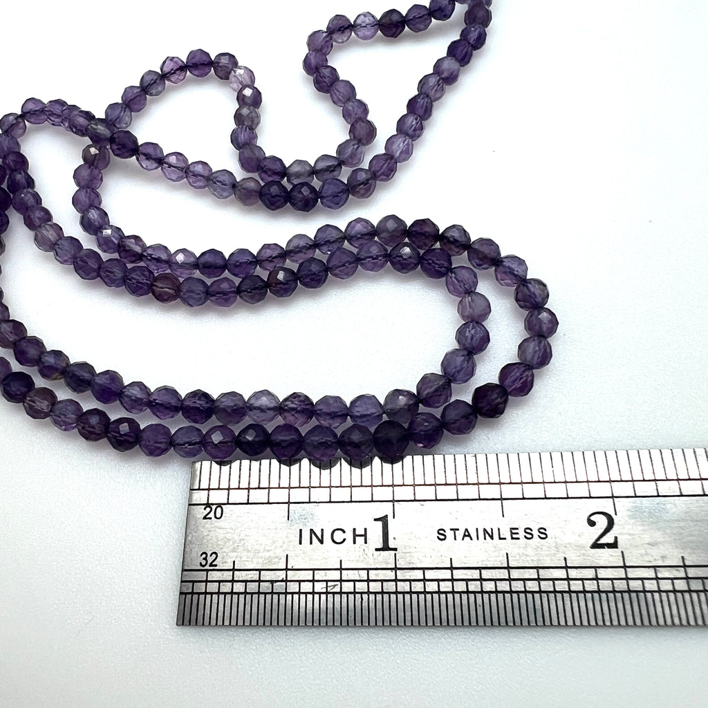 Amethyst (A Grade) Tiny Faceted Rounds