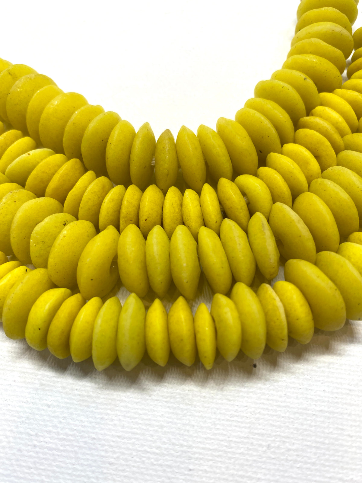African Saucer Disk Beads