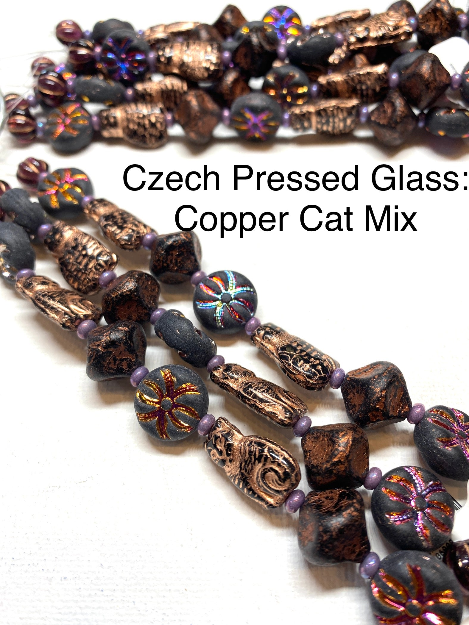Czech Pressed Glass Mix