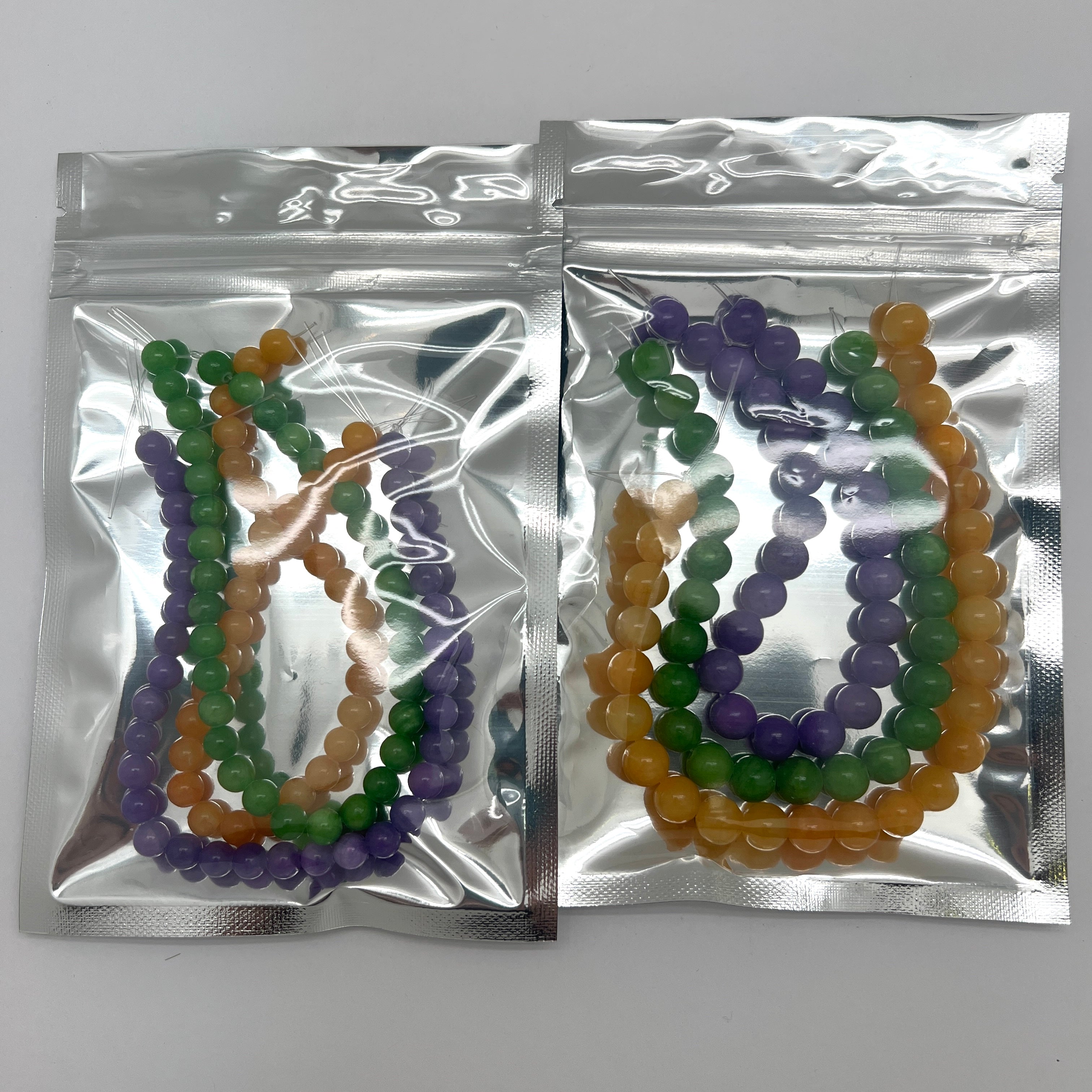 Mardi Gras Jade Mix - Smooth Round