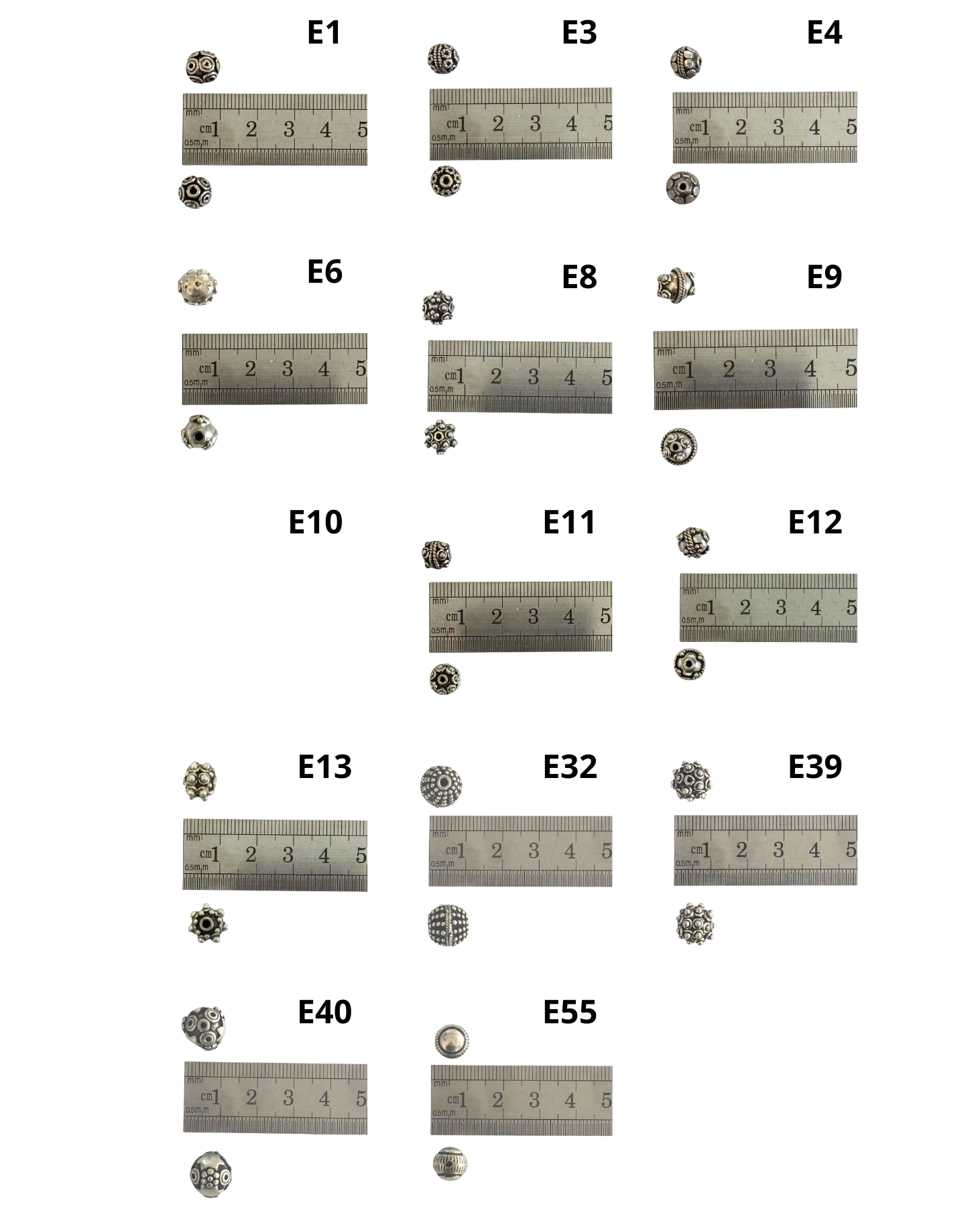 Bali Silver: Round Beads (pack)