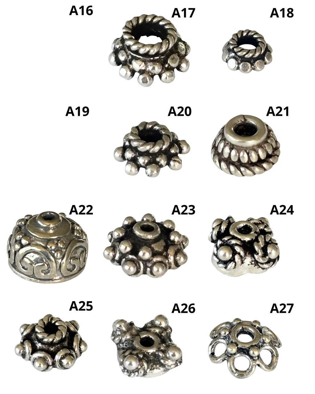 Bali Silver: Caps (pack)