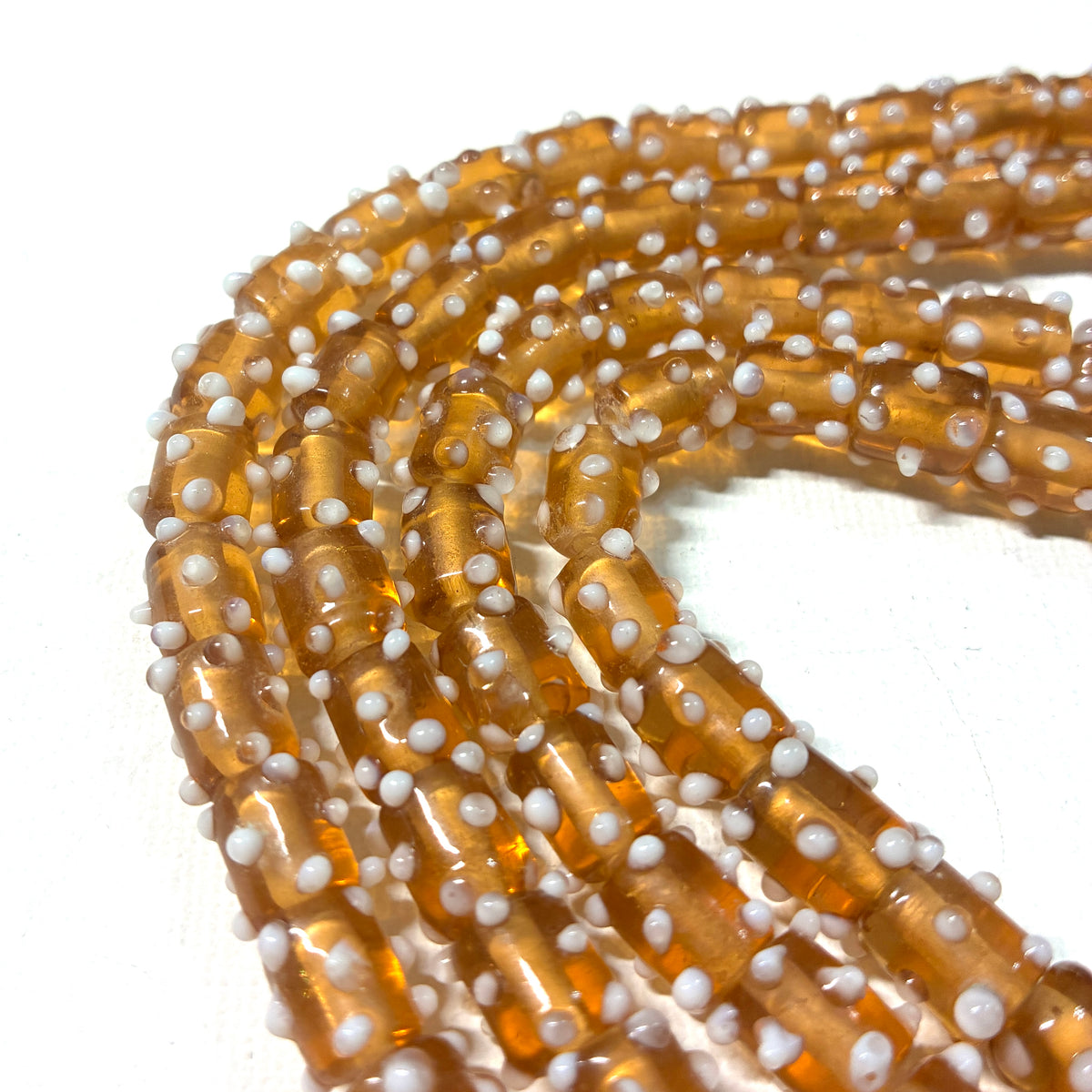 Glass Dot Bead Strands - 8"