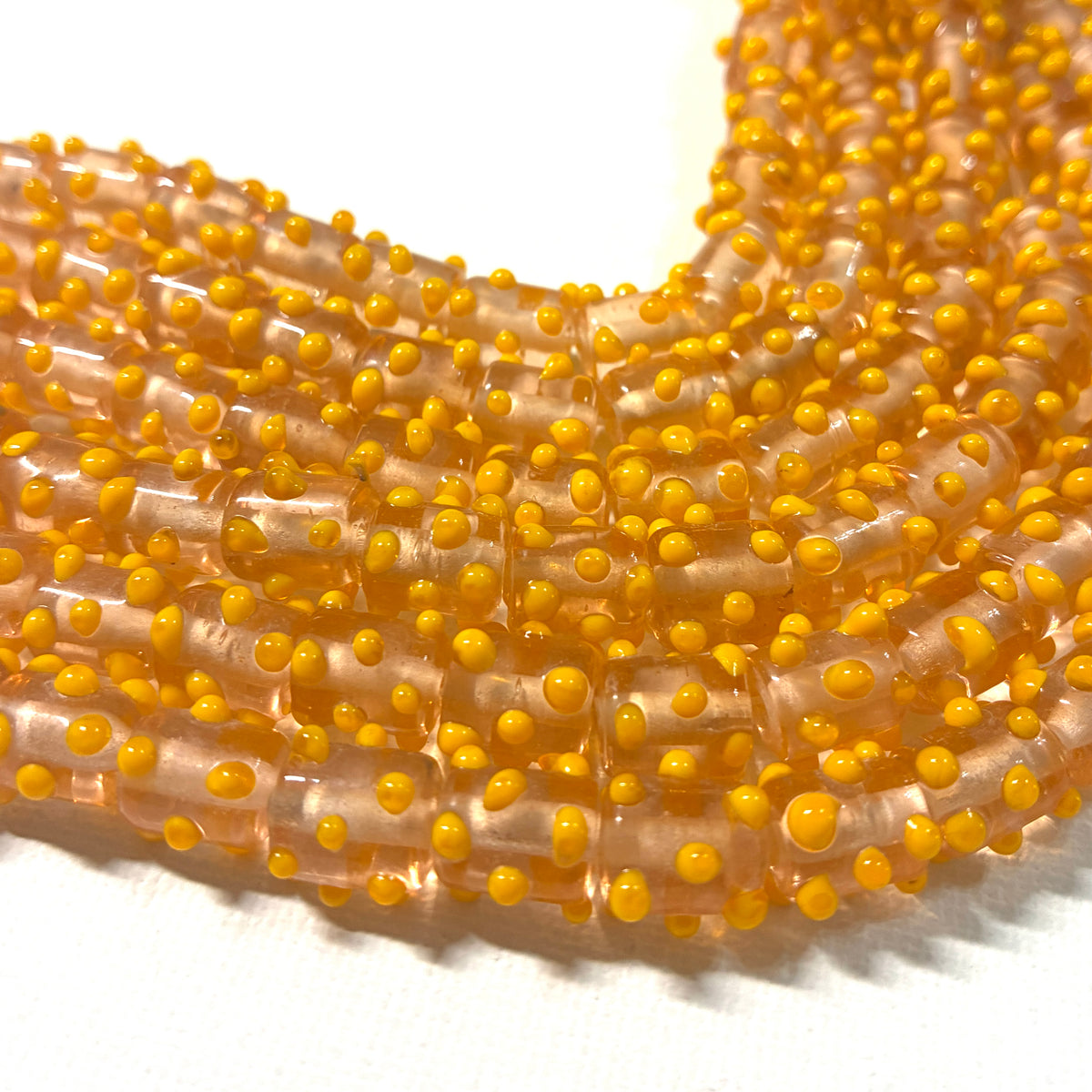 Glass Dot Bead Strands - 8"