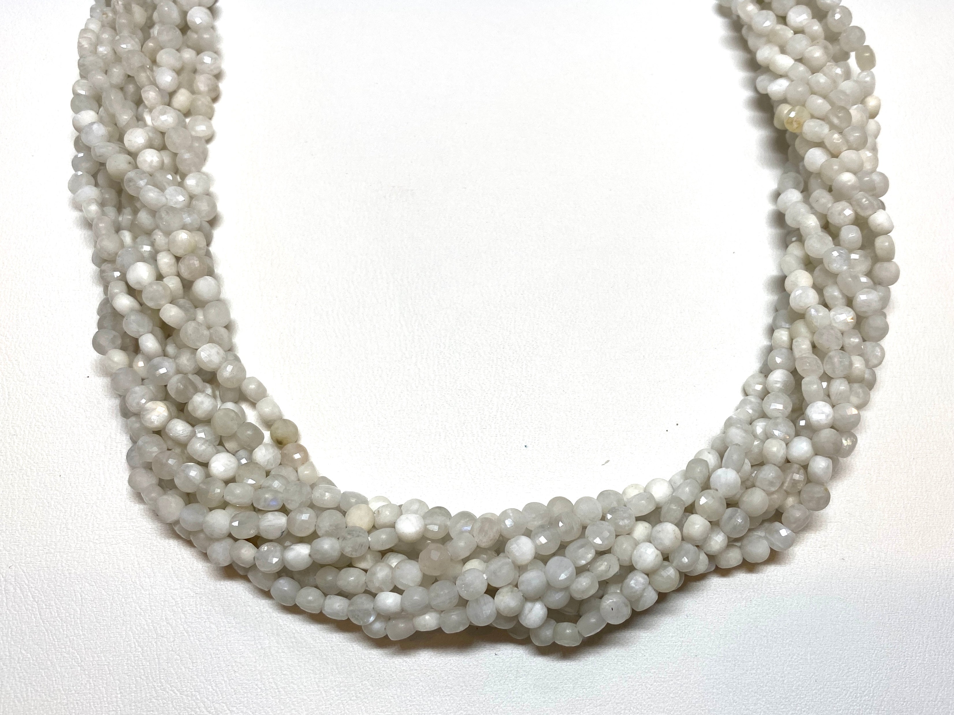 Moonstone - Small Faceted Coins