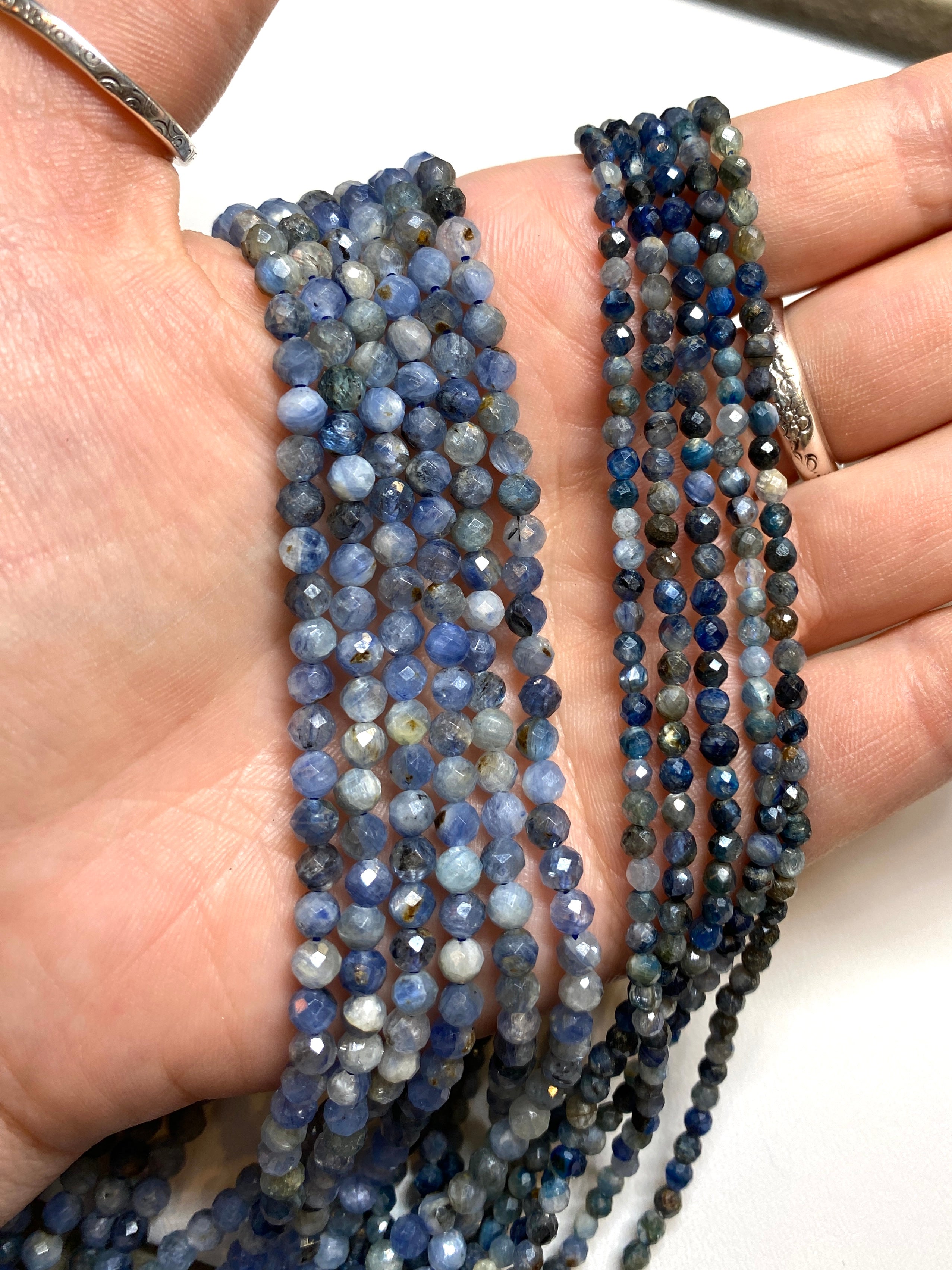 Kyanite Tiny Faceted Rounds