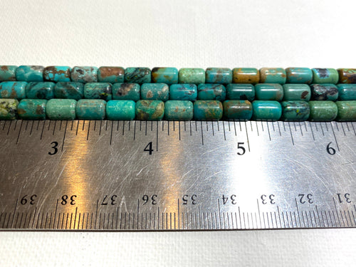 Natural Turquoise Cylinder 6x8mm