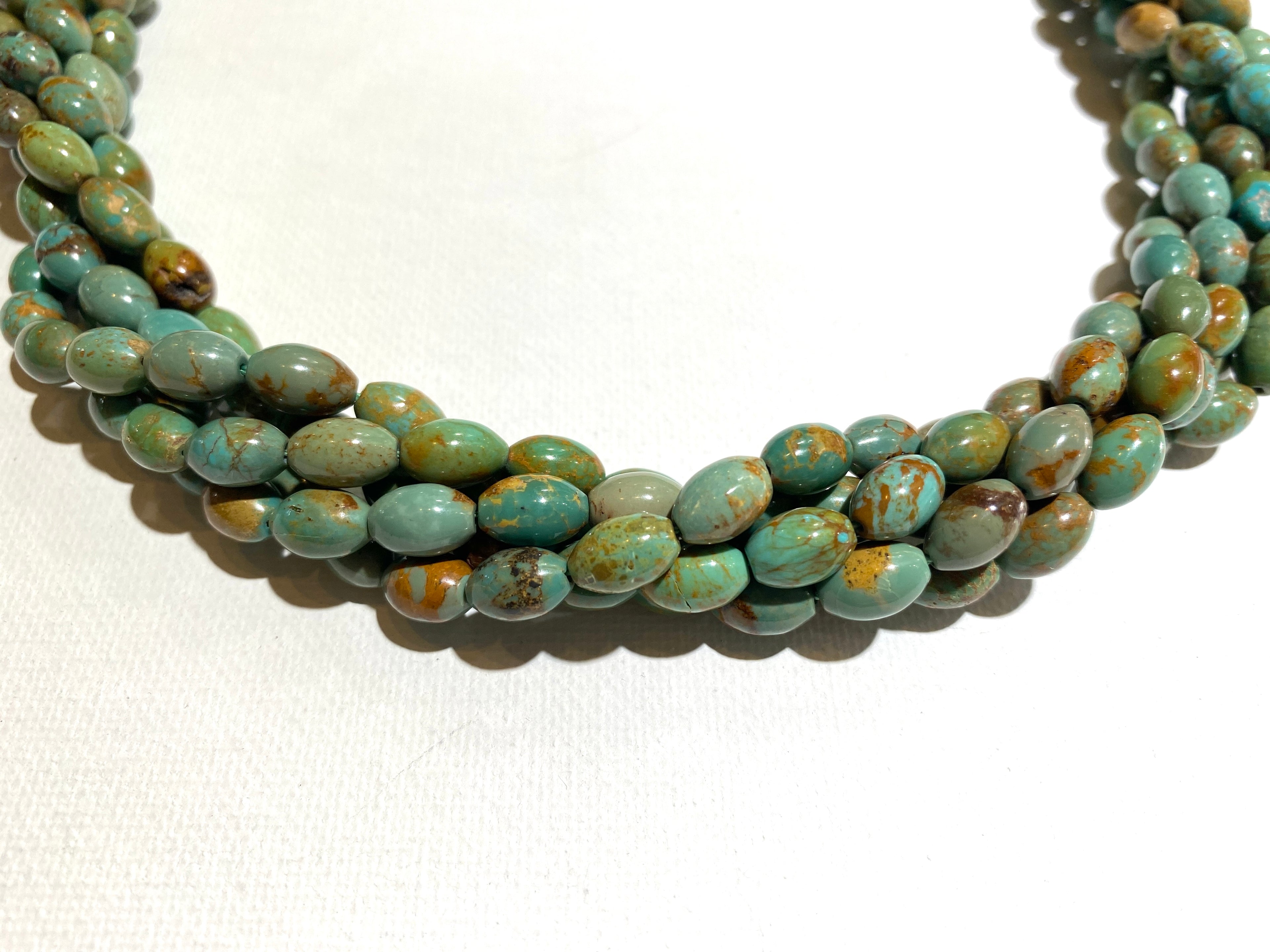 Natural Turquoise Barrel - 6x9mm