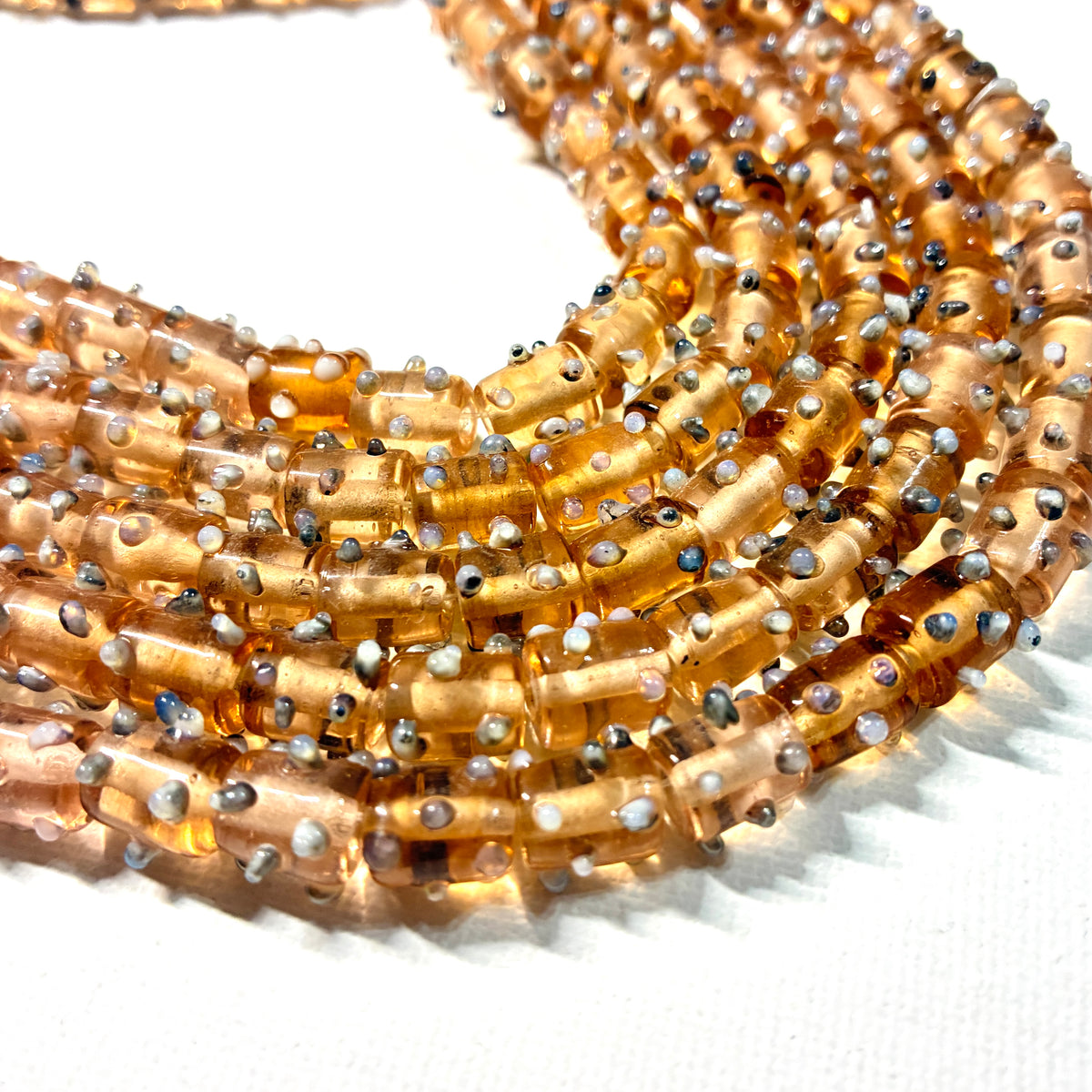 Glass Dot Bead Strands - 8"