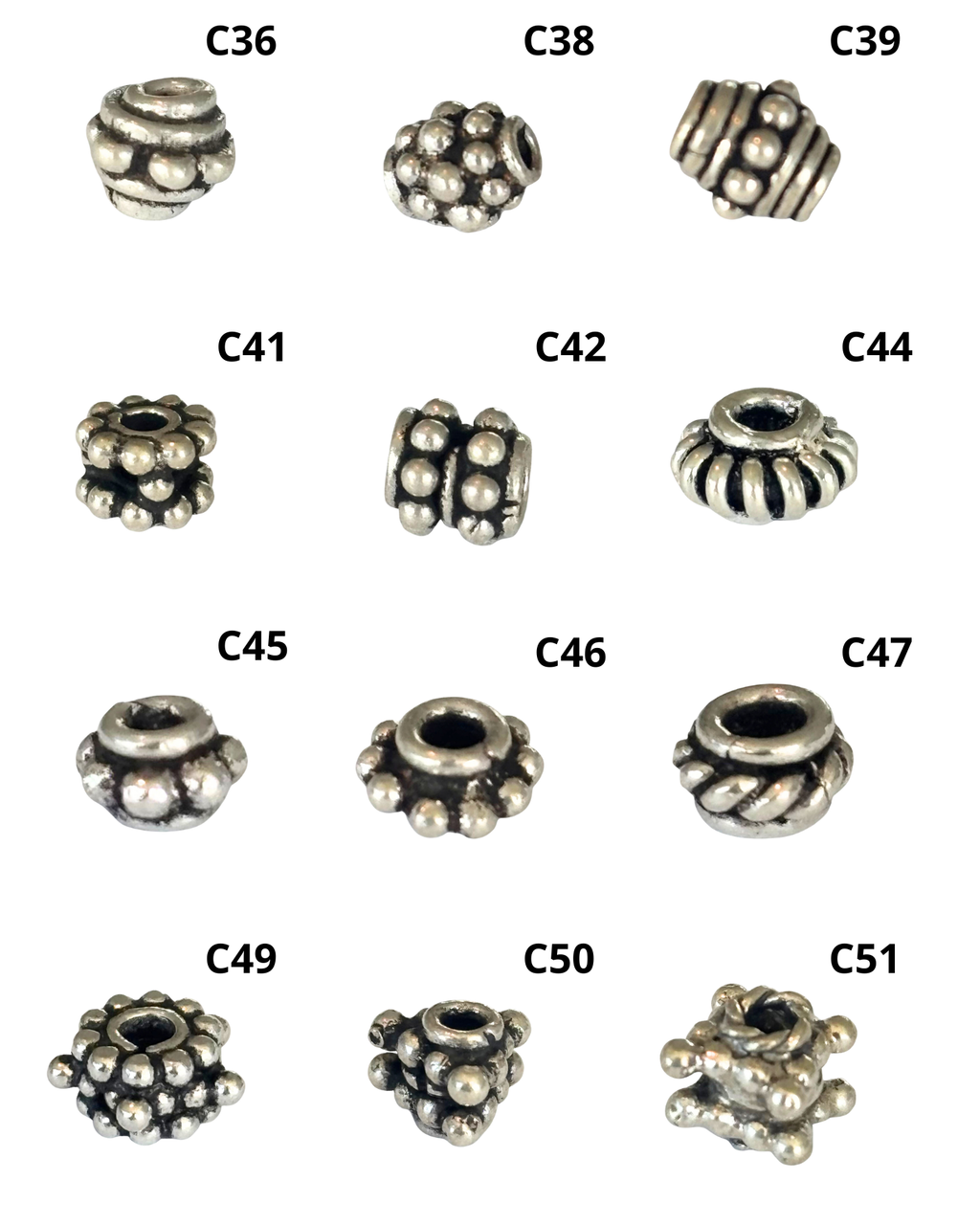 Bali Silver: Spacers (pack)