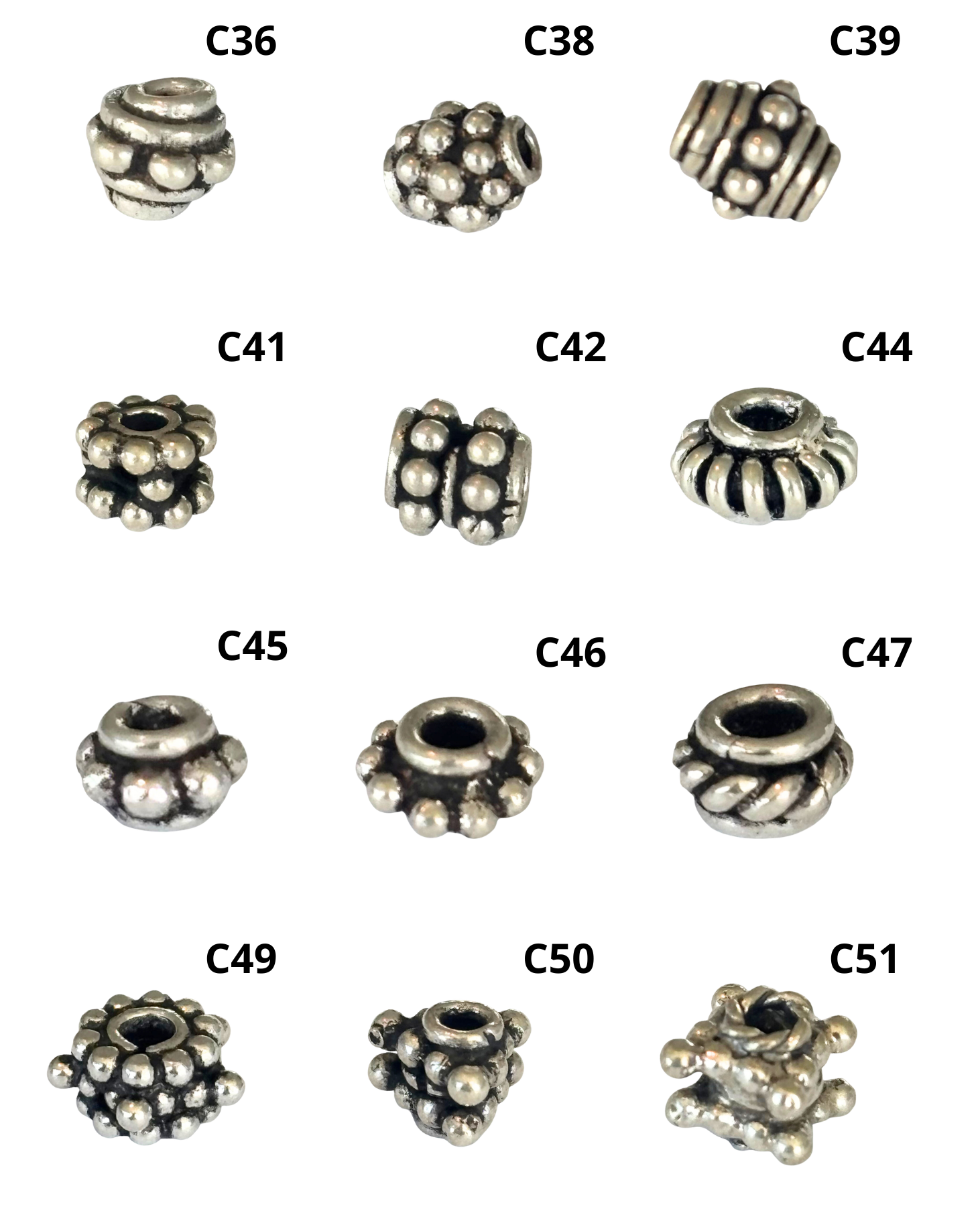 Bali Silver: Spacers (pack)