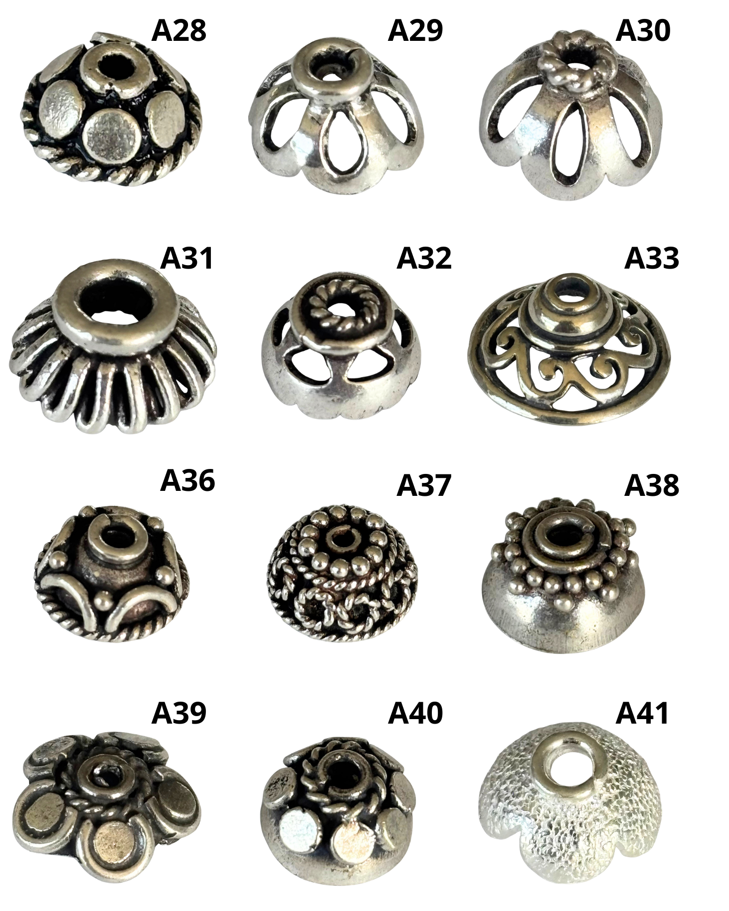 Bali Silver: Caps (pack)