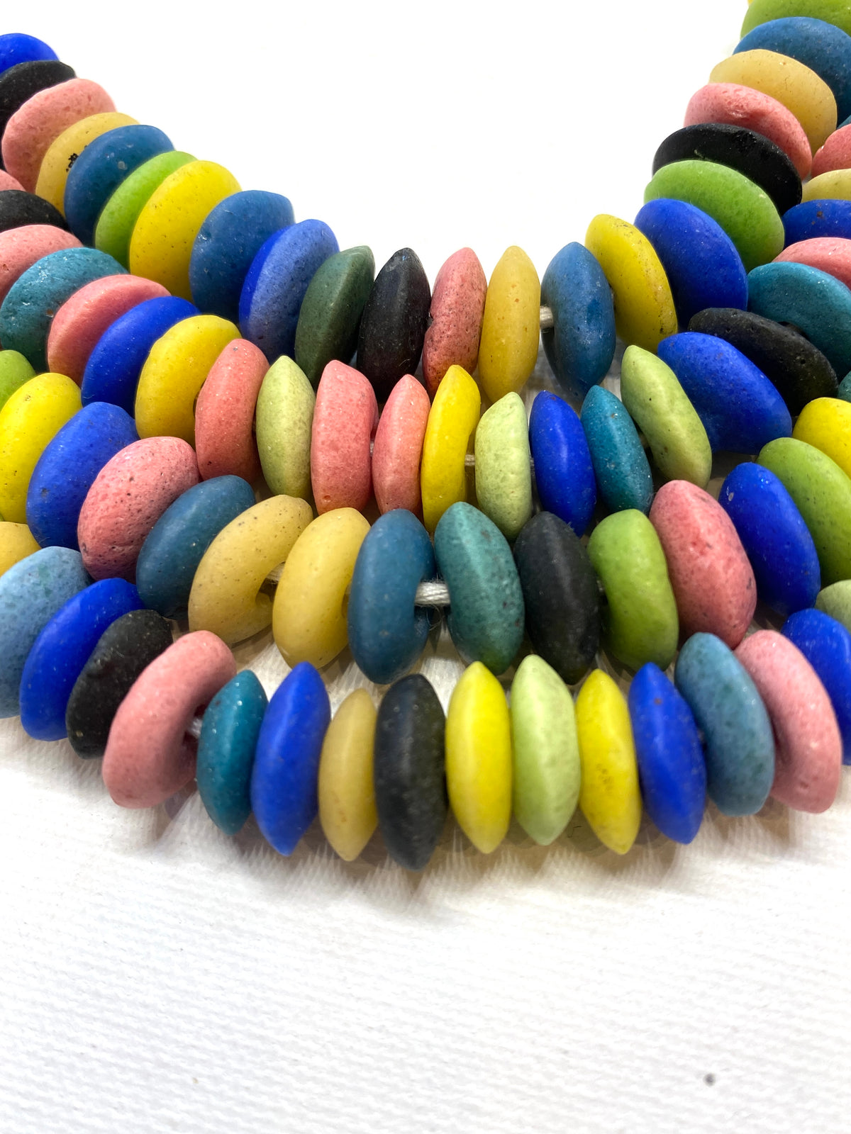 African Saucer Disk Beads