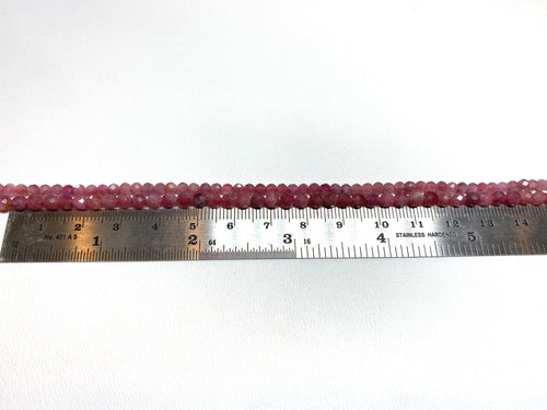 Pink Tourmaline Tiny Faceted Rounds