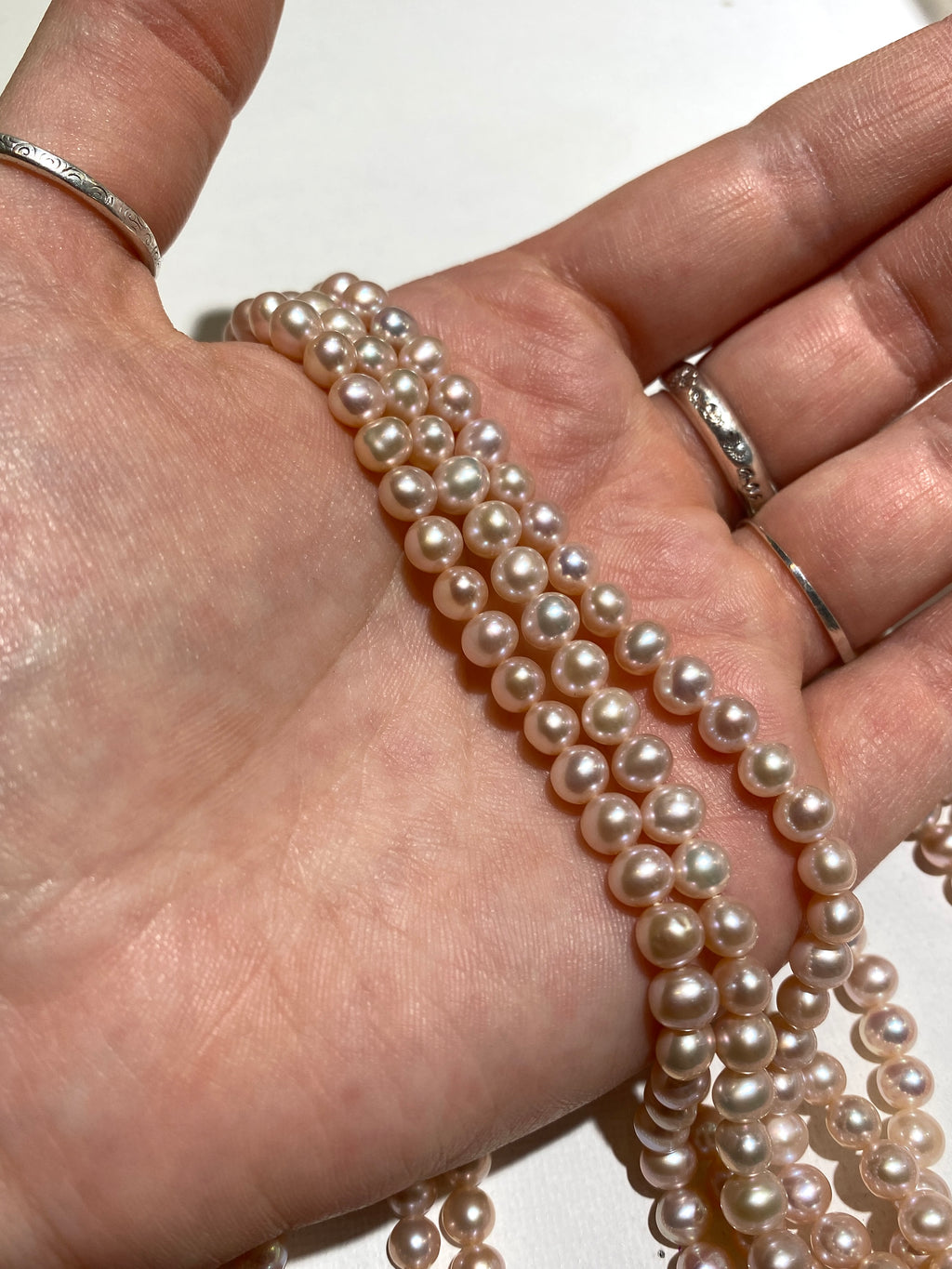 Freshwater Pearls - Nearly Round 5mm - Natural Color
