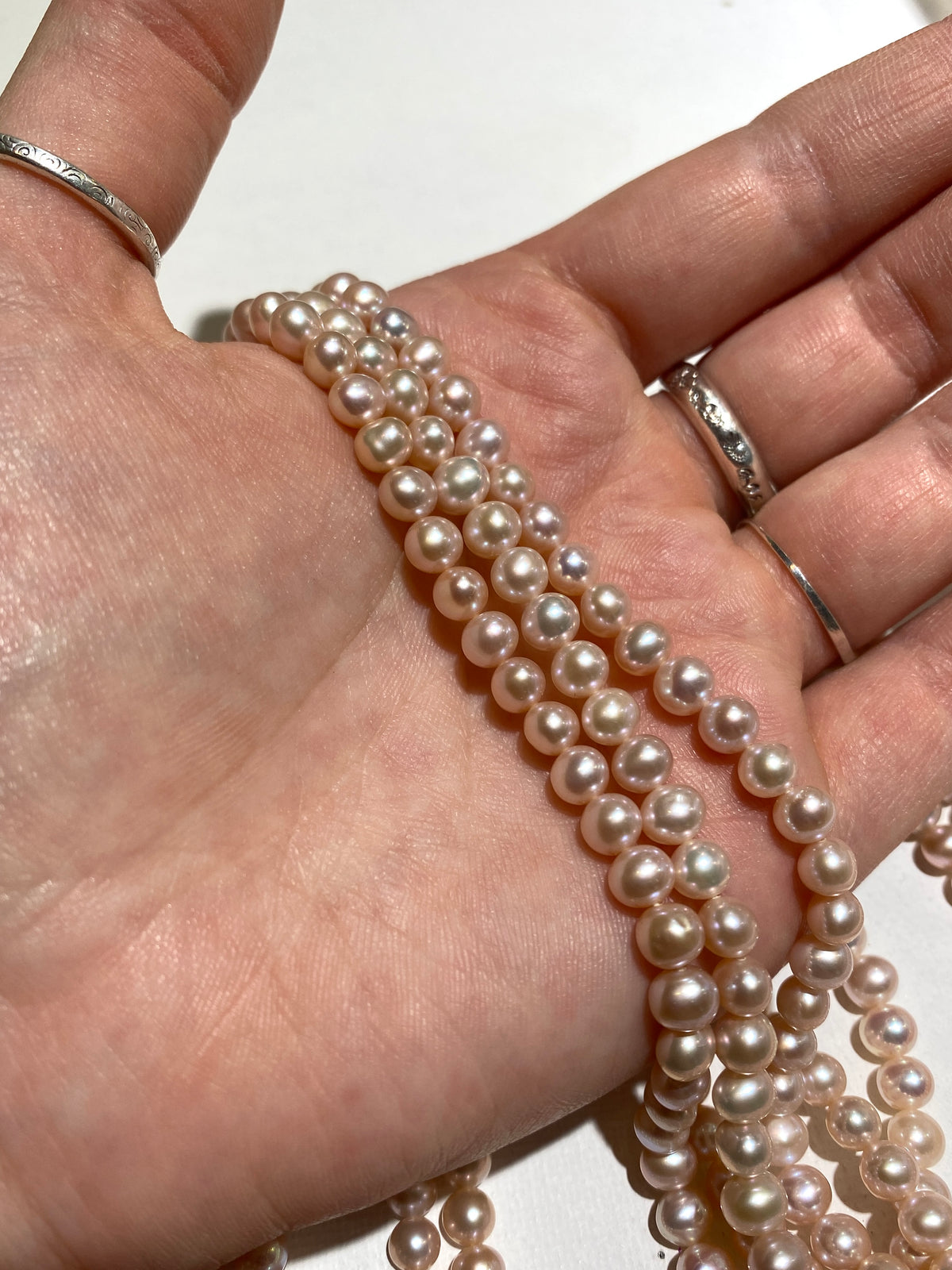 Freshwater Pearls - Nearly Round 5mm - Natural Color