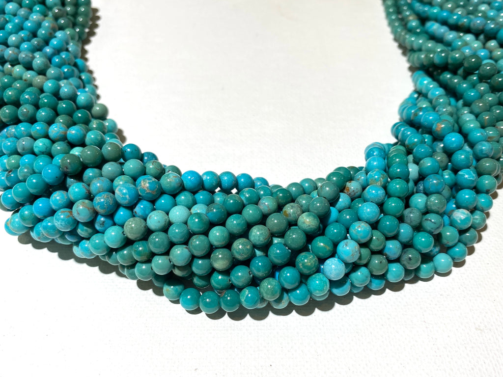 Natural Turquoise Rounds - 5mm