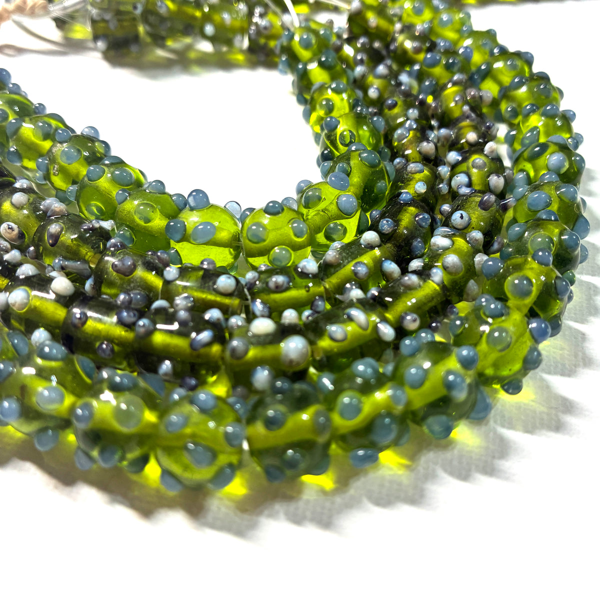 Glass Dot Bead Strands - 8"