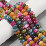Mixed Jewel Tones Jade Rondelle Beads