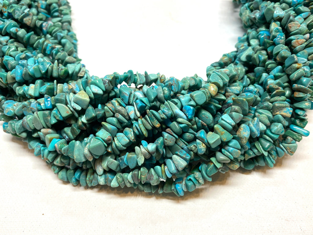 Natural Turquoise Chips - 7mm