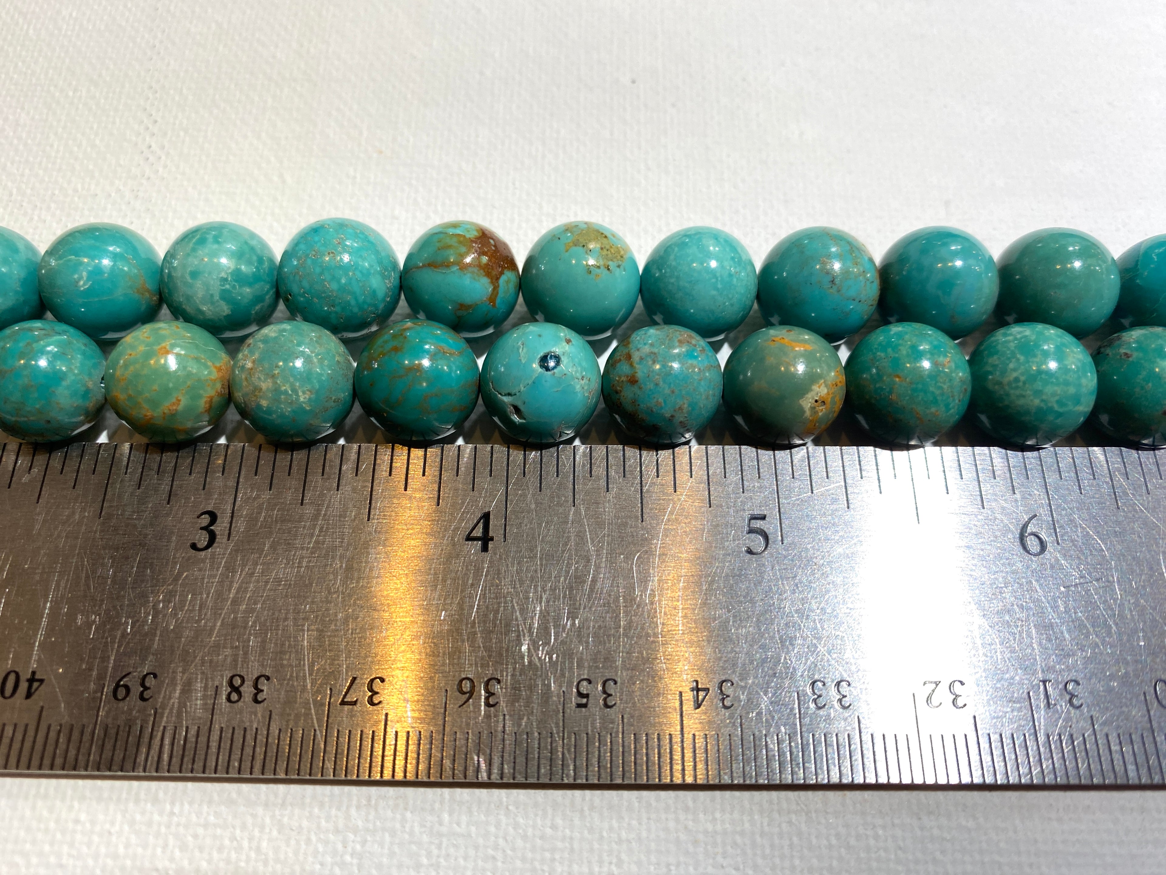 Natural Turquoise Rounds - 12mm