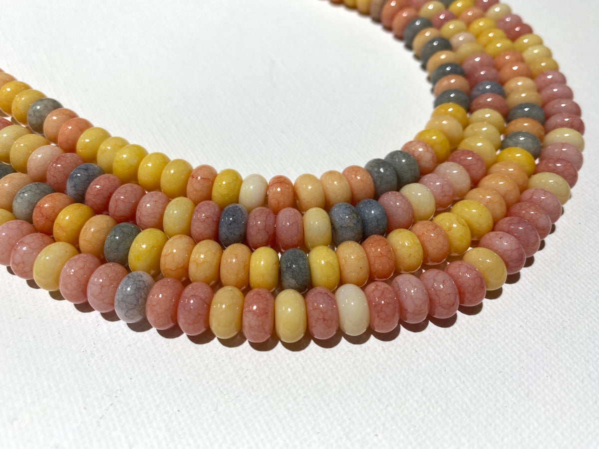 Glass Rondelles - 5x8mm