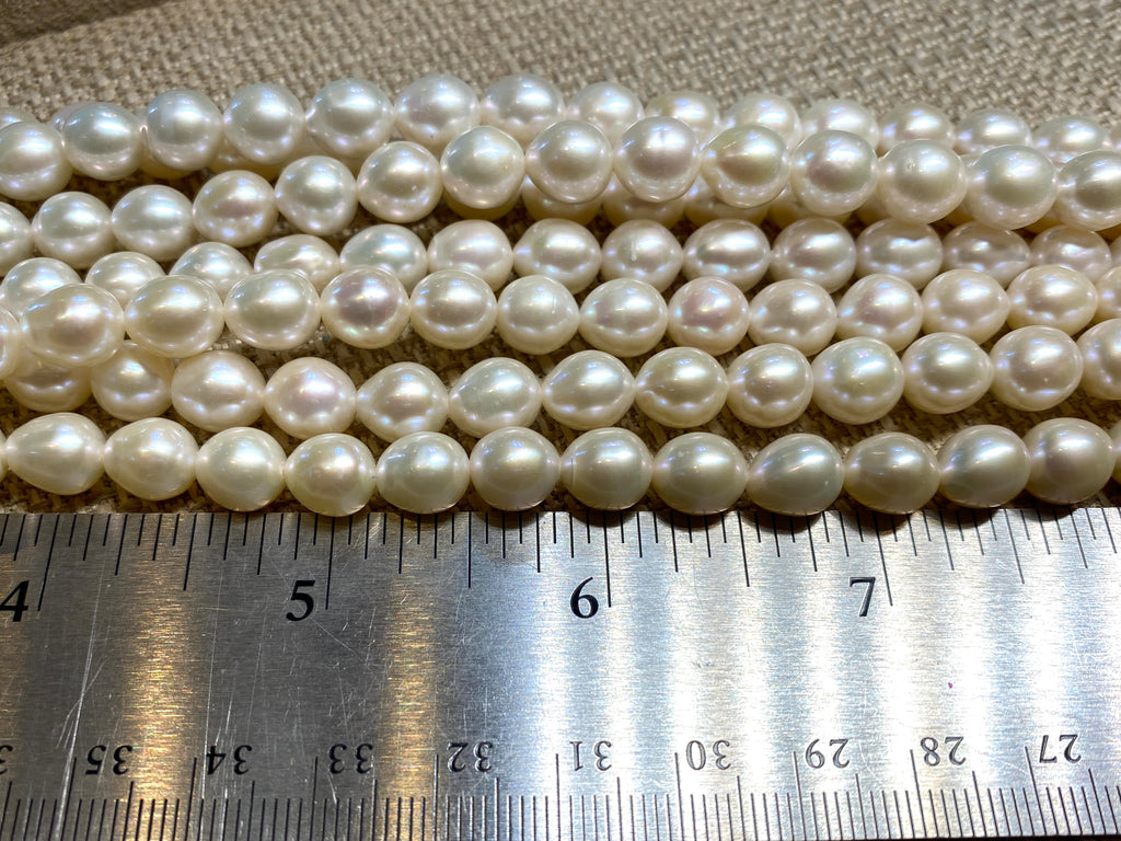 Freshwater Pearls - Slightly Oval - 8mm