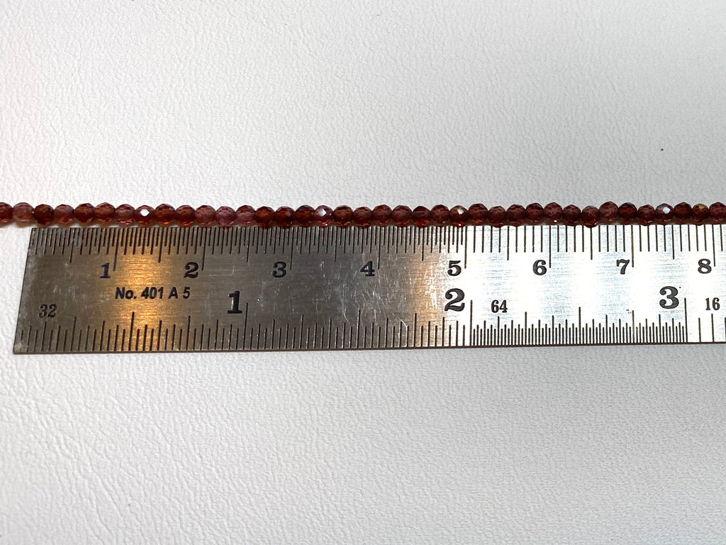Hessonite Garnet Tiny Faceted Rounds