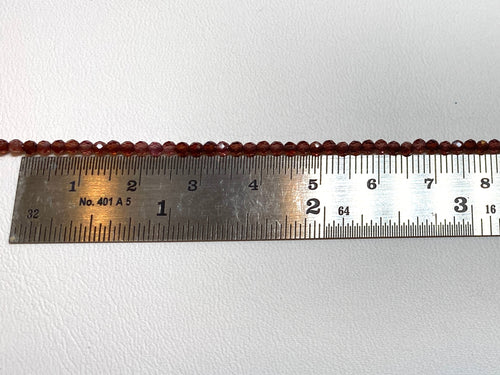 Hessonite Garnet Tiny Faceted Rounds