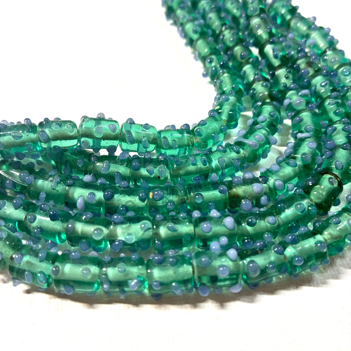 Glass Dot Bead Strands - 8"