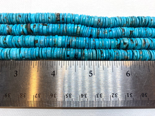 Natural Turquoise Heishi - 8.5mmx1-2mm