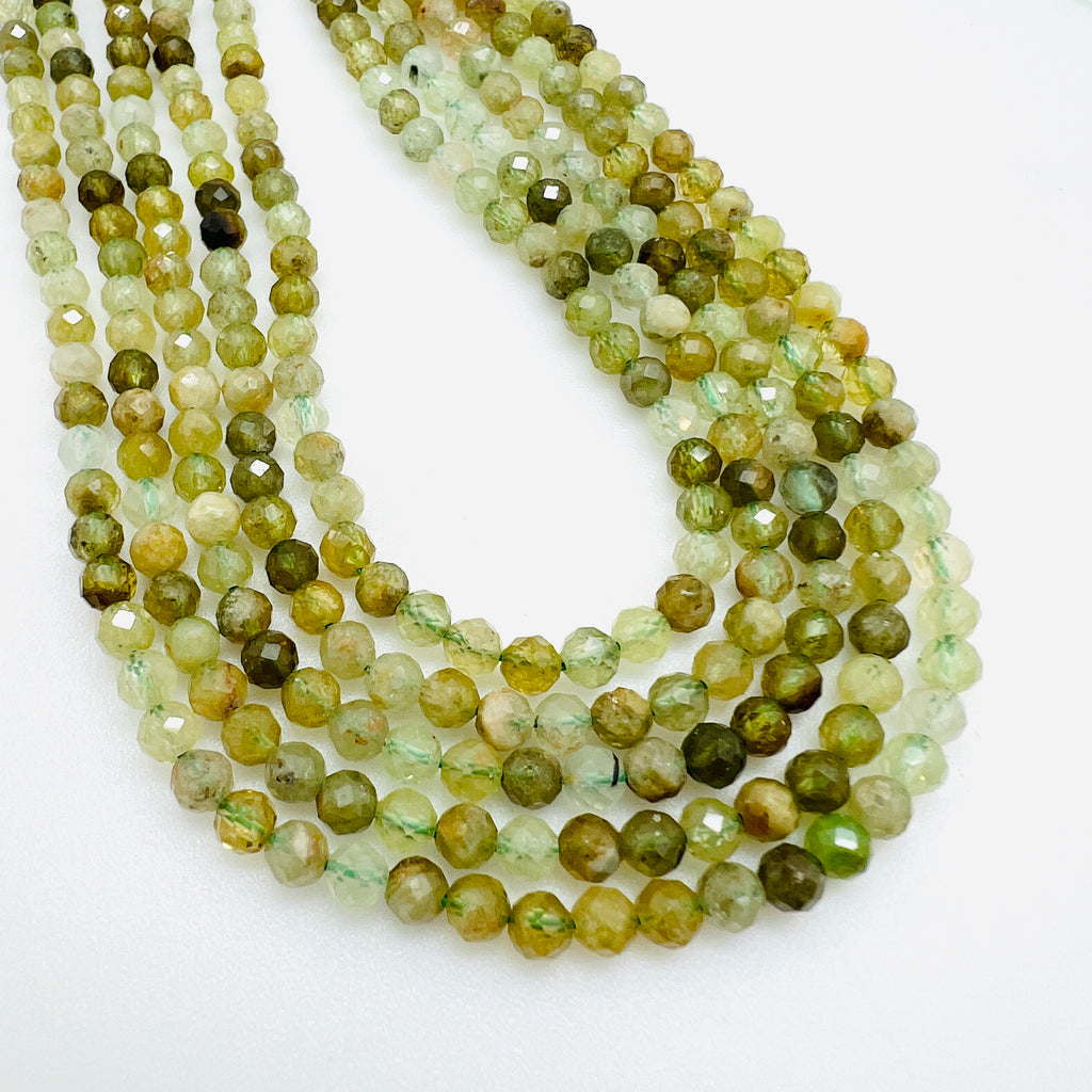 Peridot Tiny Faceted Rounds